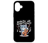 Cute Cat Maybe You Should Practice Case for iPhone 16 Plus