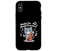 Cute Cat Maybe You Should Practice Case for iPhone X/XS