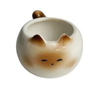 Cute Cat Mug - 210ml Ceramic Siamese Cup, Kitten Design Tea Tumbler | Large Caliber Drinking Gift Item, Adorable Water Beverage Mug for Women Cat Lovers Enthusiasts Kitchen Coffee Tea Accessories