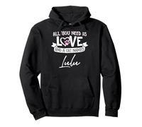 Cute Cat Named Lulu Design for Women and Girls Pullover Hoodie