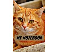 Cute Cat Notebook, Kitten Party Supplies with 3D Effect: size : 8'' x 5" inch 100 pages cover notebook