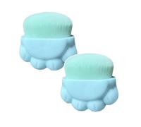Cute Cat Paw Design Sunscreen Brush With Protective Cover, 2PCS Sunscreen Applicator, Sun Lotion Applicator Kids Sunscreen Applicator Brush Set, Sunscreen Roller Applicator (Green)