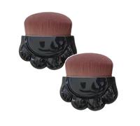 Cute Cat Paw Design Sunscreen Brush With Protective Cover, 2PCS Sunscreen Applicator, Sun Lotion Applicator Kids Sunscreen Applicator Brush Set, Sunscreen Roller Applicator (Black)