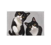 Cute Cat Paw Gray Puzzles Jigsaw Puzzle Funny Puzzles for Adults, 1000 Pieces