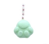 Cute Cat Paws for Baby Bath Sponge Soft Shower Ball for Gentle Skin Scrubbing for Honeycomb Foam Loofah Bathing Accessory Pink Purple Green 9.2x9x4.5cm(Green)