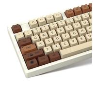 Cute Cat PBT Keycaps 60 Percent, Mao Profile Retro Keycaps,141 Keys Dye-Sublimation Keycap Set Compatible with Most 65% 70% 75% 80% 96% 100% Cherry Gateron MX Switches Mechanical Keyboard