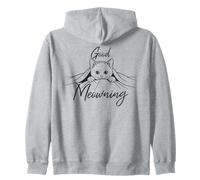 Cute Cat Peeking Cozy Cat Vibes for Cat Lovers Zip Hoodie