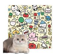 Cute Cat Pet Nail - Cat Care Wrap, Pet Shelter Wrap | 100 Patch Anti Scratch and Anti Running Artifact with Fixed Bag, Fabric Anti Bite Anti Escape Adhesive Wrap for Kla