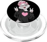 Cute Cat Playful Kitten Funny Hipster Design Vibrant Popular PopSockets PopGrip for MagSafe