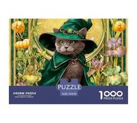 Cute Cat Puzzle 1000 Pieces Adults Educational Relaxing Brain Training Adorable Pets Precision Pieces Quality 70x50cm/1000pcs