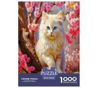 Cute Cat Puzzle 1000Pc Jigsaw Adults Kids Puzzles Suitable for Home Decor Challenging Games Creative Geometric Presents 1000pcs 70x50cm/1000pcs