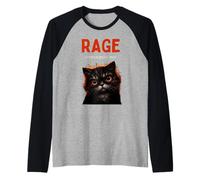 Cute Cat Rage Consumes Me Funny Cat Meme Raglan Baseball Tee