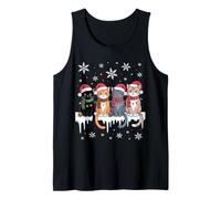 Cute Cat Reindeer Christmas Tank Top