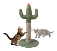 Cute Cat Scratcher, Green Cactus Cat Scratcher Post, Vertical Natural Sisal Kitten Scratch Pole, Sturdy Cat Climbing Posts for Indoor Cats, Kittens, Furniture Protection and Nail Clip