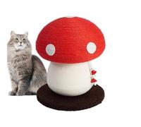 Cute Cat Scratcher Posts - Sisal Rope Mushroom Cat with Dangle Mini Mushroom Cat, Cat Paws Exercises Scratch Posts for Indoor Games Scratches, Protect Your Furniture from Cat Scratches