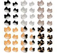 Cute Cat Shape Resin Multicolor Sewing Buttons for Shirts, Sweaters, and Jeans - 48 Pieces, 12 Colors, 2 Holes, DIY Craft Supplies