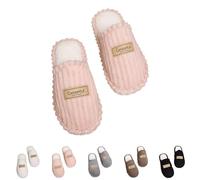 Cute Cat Slippers for Women Girls Mules Memory Foam Slippers Ladies, Soft Cozy Fuzzy Fluffy Faux Fur Bedroom House Slides Shoes Indoor #B0_Pink Footwear Size 8