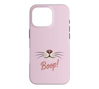 Cute Cat Snout Boop Whiskers Feline Lover Case for iPhone 16 Pro