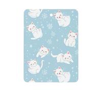 Cute Cat Snowflakes 1Pcs Car Air Freshener Automotive Aromatherapy Tablets Hanging Scented Cards for Room Bathroom Square