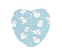 Cute Cat Snowflakes 1Pcs Car Air Freshener Automotive Aromatherapy Tablets Hanging Scented Cards for Room Bathroom Love form