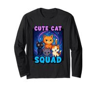 Cute Cat Squad Clowder Gang Long Sleeve T-Shirt