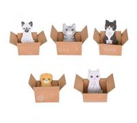 Cute Cat Sticky Notes - 5 Pieces, 200 Pages, Self-Adhesive Notes for Kids, Office, School & Gifts