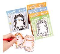 Cute Cat Sticky Notes | Cat Motif Notepads, Sticky Notes for Written Notes - For Teachers Students School Business and College Classroom Diary as well as Journal