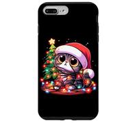 Cute Cat Tangled Up In Christmas Tree Lights Holiday Case for iPhone 7 Plus/8 Plus
