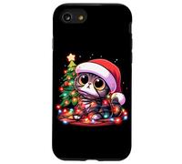 Cute Cat Tangled Up In Christmas Tree Lights Holiday Case for iPhone SE (2020) / 7/8