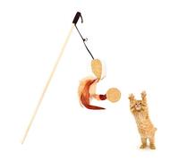 Cute Cat Teaser Natural Wood Kitten Catcher With Bell Cat Wand Stick Exerciser Pumpkin Toy Pet Supplies Clever fashion