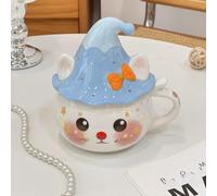 Cute Cat-Themed Ceramic Mug - Ideal Coffee Cup Gift for Cat Lovers, Great Present for Birthdays & Christmas, Adorned with Charming Feline Details