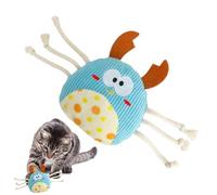 Cute Cat Toys, Kitten Teething Toys,Cute Plush Crab Catnip Toys for Cats - Funny Interactive Cat Chew Toys, Pet Toys