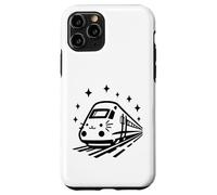 Cute Cat Train Kitten Face Monorail Top Funny Case for iPhone 11 Pro