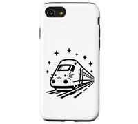 Cute Cat Train Kitten Face Monorail Top Funny Case for iPhone SE (2020) / 7/8