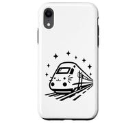 Cute Cat Train Kitten Face Monorail Top Funny Case for iPhone XR