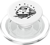 Cute Cat Train Kitten Face Monorail Top Funny PopSockets PopGrip for MagSafe