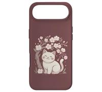Cute Cat Under Cherry Blossoms Sakura Spring Case for iPhone Air