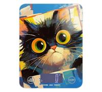Cute Cat Vibrantly Colored Illustration Meal Prep Small Scale for Food 11lb/0.18oz, 5kg/5g Small Kitchen Scales with 4 Unit for Soap Making Soap Making Soap Making bascula Digital de peso