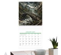 Cute Cat Wall Calendar Thick Paper 21 x 21 cm