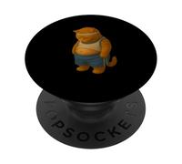 Cute Cat With a Belly Lazy Sports Athlete Self Love PopSockets Adhesive PopGrip