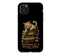 Cute Cat with Books - A Novel Idea for Cat Lovers Case for iPhone 11 Pro Max