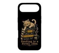 Cute Cat with Books - A Novel Idea for Cat Lovers Case for iPhone Air
