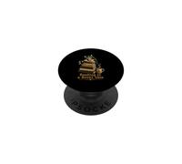 Cute Cat with Books - Reading is a Novel Idea PopSockets Adhesive PopGrip