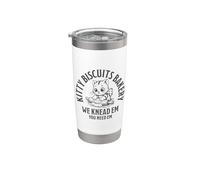 Cute Cat with Rolling Pin. Kitty Biscuits Bakery Stainless Steel Insulated Tumbler