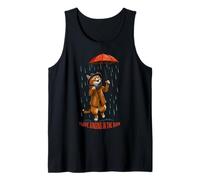 Cute Cat with umbrella - I LOVE SINGING IN THE RAIN 1 Tank Top
