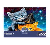 Cute Cat1000Pieces JigsawPuzzleAnimal Cat Animal Cute Cat ForAdult Colourful Brainteasing Age12+byth ThemeFlowersandBirds Fun, Challenging 38x26cm/1000pcs