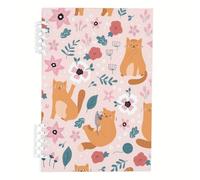 Cute Cats A5 Notebook, Orange Cats Notebooks A5, Lined Paper Cute Notebook 120Pages/60Sheets, Lined Journal for Work, Notepads for Office, University Stationery Women Man