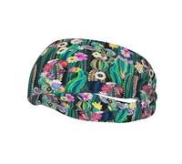 Cute Cats Astronauts Kawaii Headbands for Women Non Slip face wash Makeup Headband Sports Running Headband Stretchy Sweat Band Fashion Wide Headbands for Women Head Bands Mens Sweatband