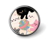 Cute Cats Button Pins Round Badges Lapel Pins