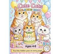 Cute Cats Coloring Book: A Fun Coloring Book Featuring Over 10 Popular Cat Breeds for Kids Ages 4-8
